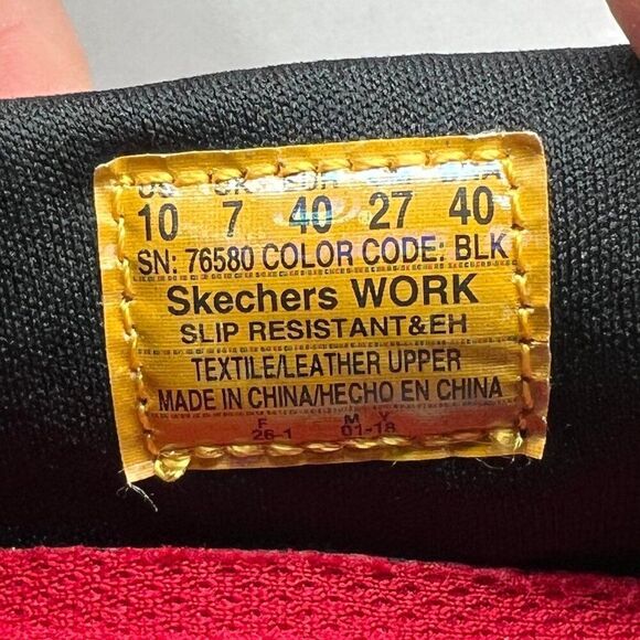 Skechers Cozard Shoes Women's Size‎ 10 Black Mesh Slip Resistant Work Sneakers - Picture 14 of 14